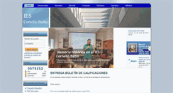 Desktop Screenshot of iescorneliobalbo.com